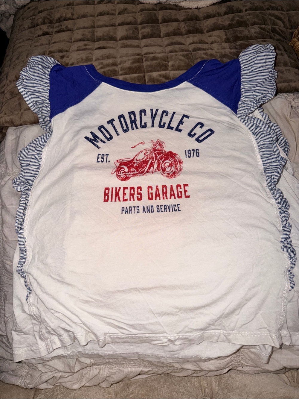 Pilcro Reworked Ringer Tee from Anthropologie XL - Picture 3 of 6